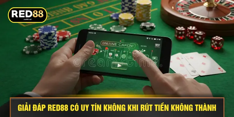Giải đáp RED88 có uy tín không khi rút tiền không thành