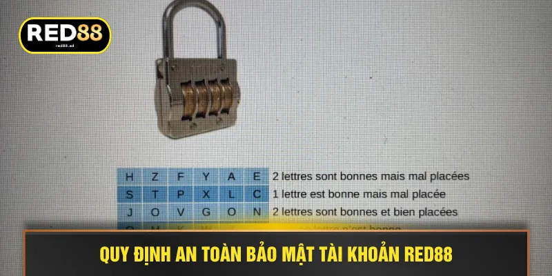 Quy định an toàn bảo mật tài khoản RED88